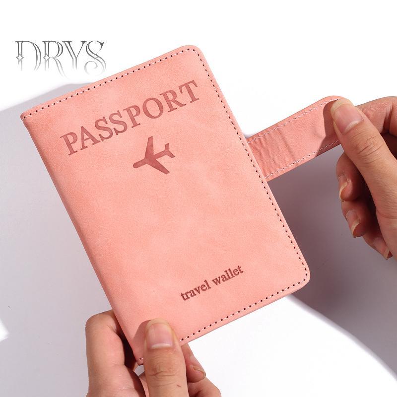 (TFT) Vỏ đựng hộ chiếu chống từ tính & chống trộm Hộp đựng thẻ tín dụng du lịch Ví da Sổ hộ chiếu dành cho nữ / nam Vỏ hộ chiếu MỚI