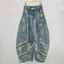 Quần Jeans Machete Mỹ Phong Cách Retro, Edges Thô, Nút Kim Loại
