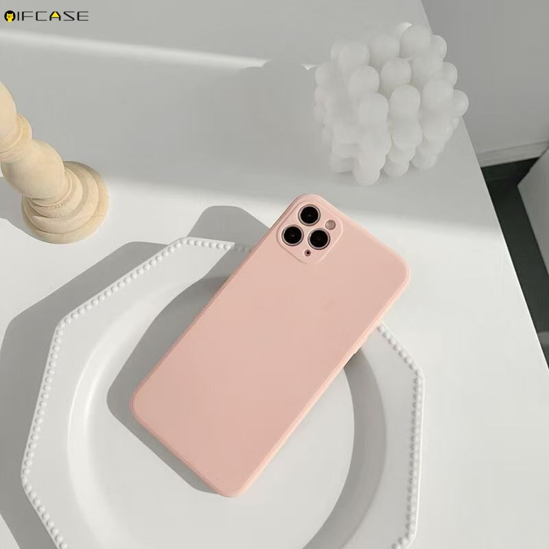 Dành Cho Xiaomi 15 15T 15S Civi 5 Pro Poco M7 X7 Pro F7 Xiaomi15T PocoM7 4G 5G Vỏ Điện Thoại Đơn Giản Trắng Hồng Xám Xanh Dương Màu Mờ Cạnh Thẳng Vỏ Mềm