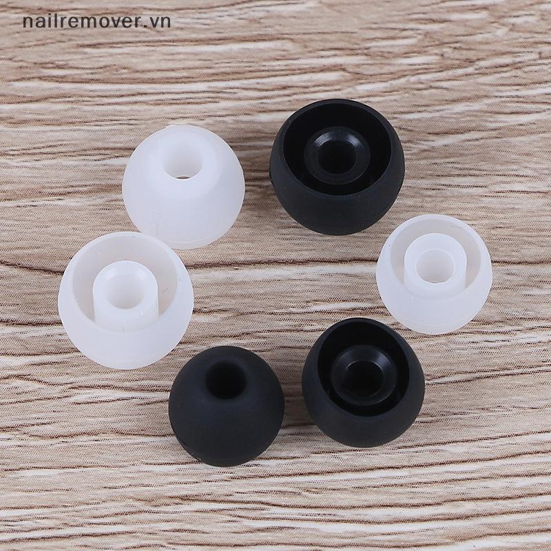 [NR] 6 Cặp tai nghe nhét tai cao su silicon S/M/L phổ thông mới
