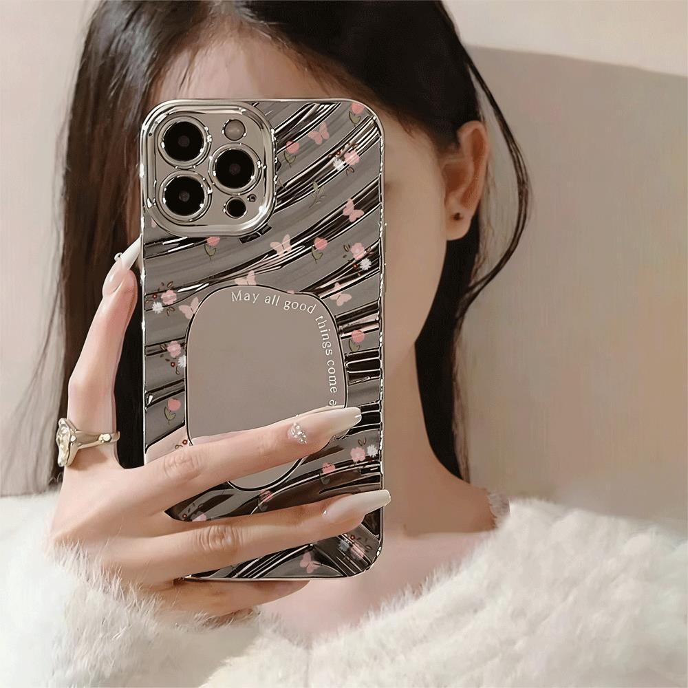Áo dài hoa nhỏ Phù hợp với vỏ điện thoại iPhone 15 Pro Max, 16 Plus, 14 Creative