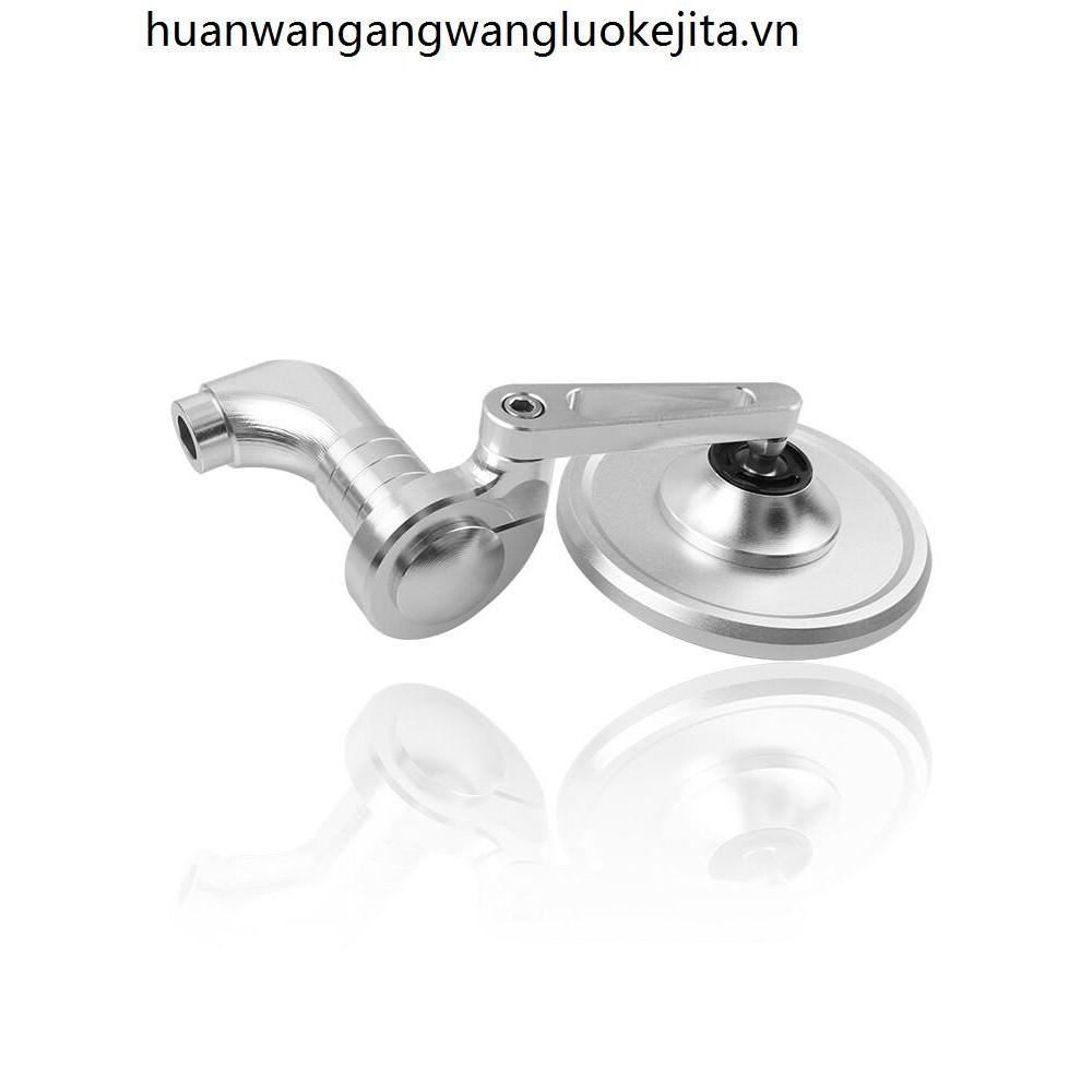 Thích hợp cho Peugeot Gừng Django 150 Phản Quang Sửa Đổi Gương Chiếu Hậu CNC Gương Tròn Tay Cầm Độc Đáo Gương