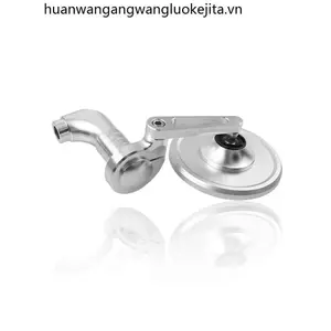 Thích hợp cho Peugeot Gừng Django 150 Phản Quang Sửa Đổi Gương Chiếu Hậu CNC Gương Tròn Tay Cầm Độc Đáo Gương