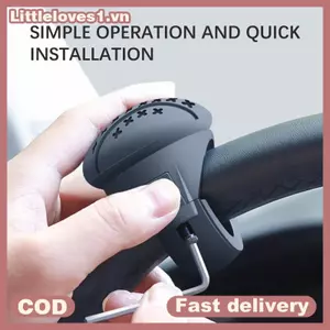 Littleloves1 Xe Vô Lăng Tăng Áp Xoay 360 Độ Vô Lăng Núm Bóng Tiết Kiệm Nhân Công Một Tay Lái Tăng Áp VN