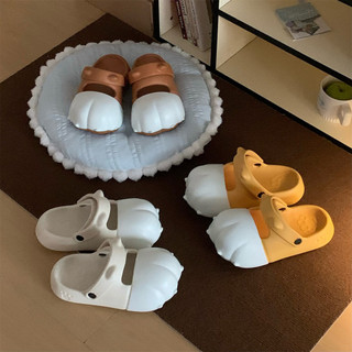 XIXITIAO Mary Jane Dép Nữ Đi Biển Kỳ Nghỉ Mèo Dễ Thương Móng Vuốt Mùa Xuân Hè Ngoài Trời Bãi Biển
