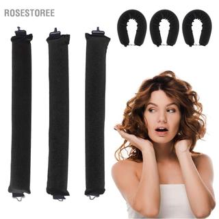 Rosestoree Thanh uốn tóc Heatless Máy uốn tóc Heatlesss 3 gói dành cho mọi loại
