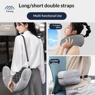 ELBBKG Du Lịch Ne Gối Có Thể Lấp Đầy Quần Áo Túi Bảo Quản Hình Chữ U Vỏ Gối Pha Lê Lông Cừu Ne Gối Dành Cho Máy Bay Du Lịch Mới