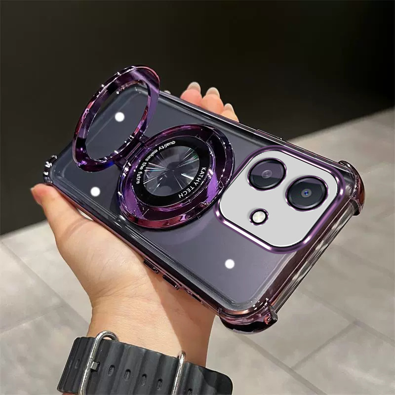 Ốp Lưng Cho Oppo A5 Pro 5G / Oppo A3 / A3X / A5i / A20 / A60 5G tpu Chống Sốc Giá Đỡ Điện Thoại Di Động SJZJ