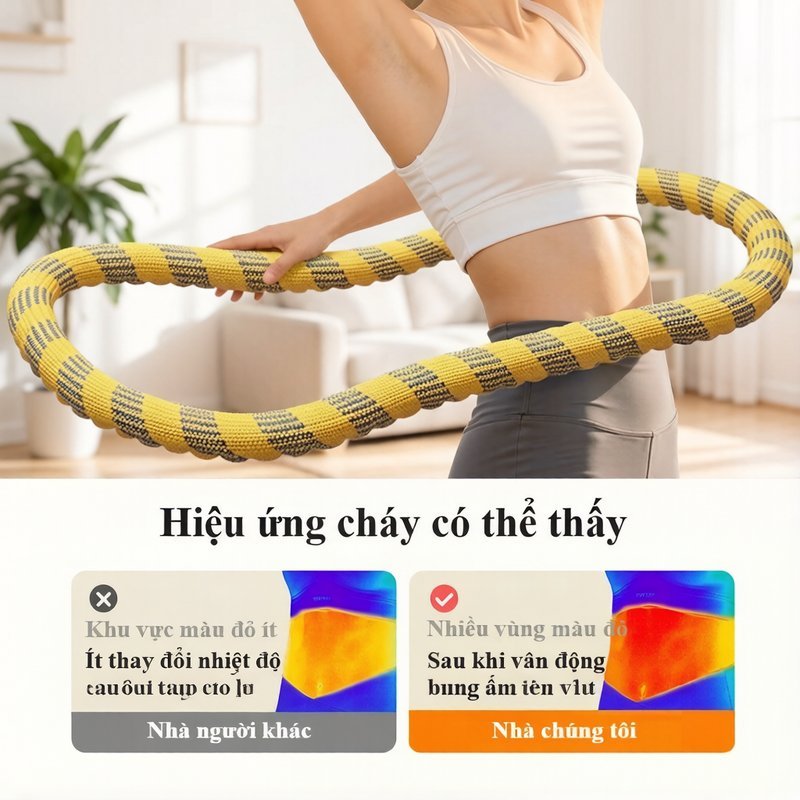 Vòng Lắc Eo Lò Xo Mềm Gập Được Tập Luyện Hiệu Quả An Toàn Dành Cho Người Lớn Phụ Nữ Sau Sinh