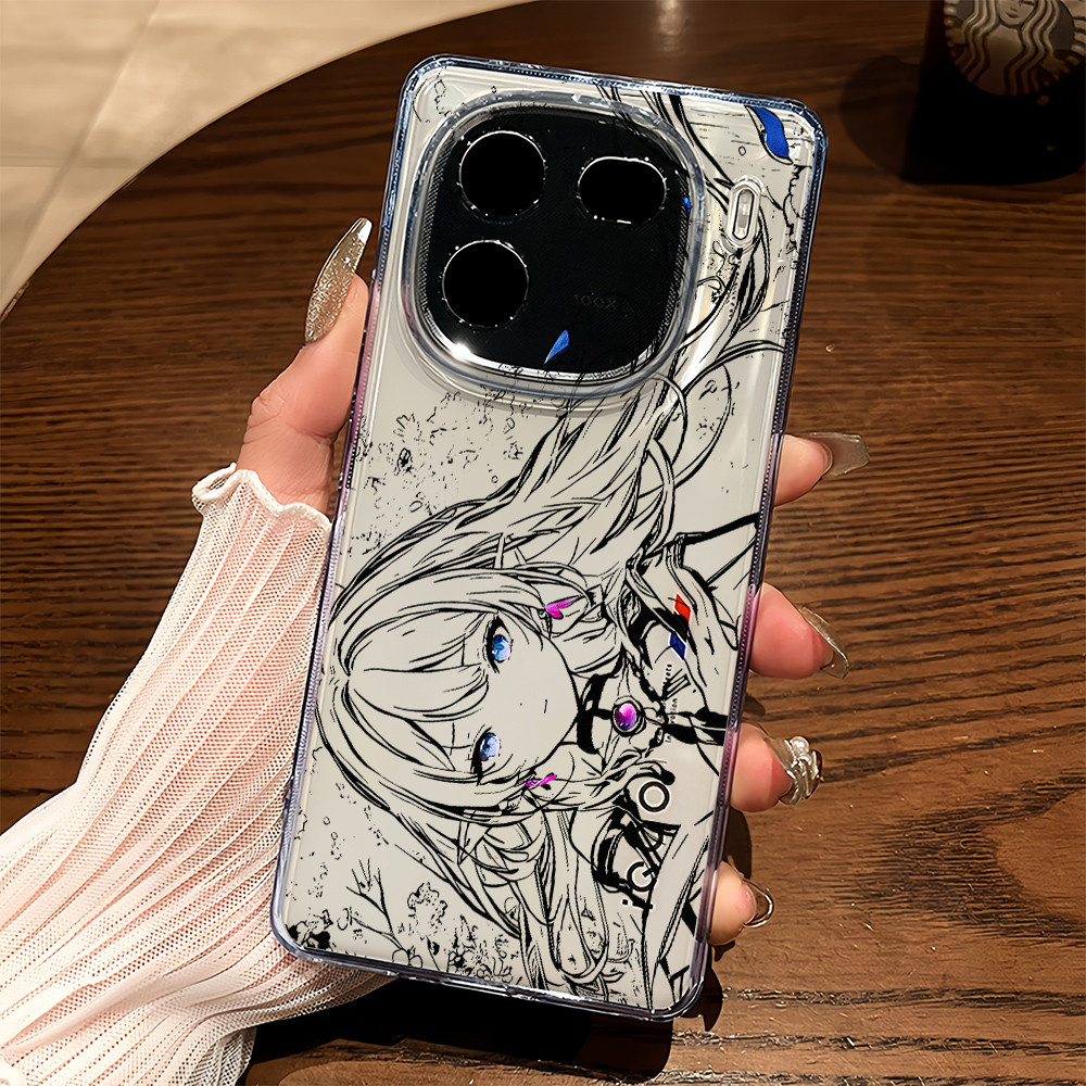 Ốp Điện Thoại Trong Suốt Mềm Anime FRIEREN Cho iQOO 15 / 13 / 12 Neo 11 / Neo 10 Z9 Z10 Z11 Turbo / Z10 Turbo + Neo 9 Z9X Z8X ‌Bảo vệ Camera Vỏ iQOO chống sốc