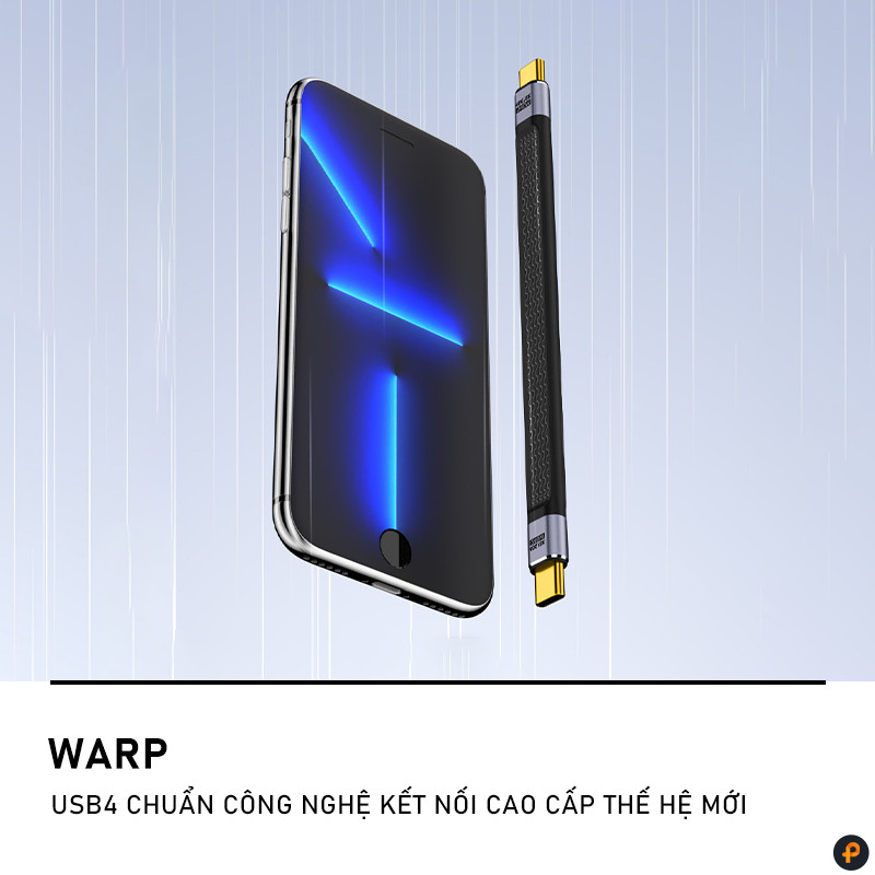 Cáp Ngắn 13cm Type C To Type C 240W Hỗ Trợ Xuất Hình 8K@60Hz Chuẩn USB4 Truyền Tải Dữ Liệu 40Gbps
