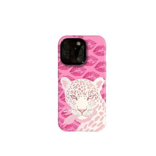 Ốp điện thoại hình con báo đỏ 2 trong 1 Apple 17 / 16 iPhone 15 Pro Max Phim mới 14 / 13 Sáng tạo 12 / 11 Pro Max 7 / 8 Plus Vỏ điện thoại bóng hai lớp