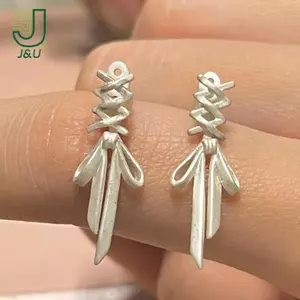 Thiết kế mới Bông tai nơ trắng tinh tế sang trọng nhẹ nhàng sang trọng dành cho nữ Thời trang Phụ kiện tiệc trang sức dễ thương