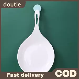 Doutie Đĩa Cầm Tay Hàn Quốc Thời Trang Màu Trắng Có Tay Cầm Thìa Lớn Khay Khoai Tây Chiên Chien Sna Đĩa Trái Cây Món Tráng Miệng Bánh Đĩa Mới VN