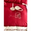 Bộ vỏ chăn ga gối 4 món lụa cưới tone đỏ cực sang MemminbeddingLuxury mang họa tiết hoa thêu nổi cực bền
