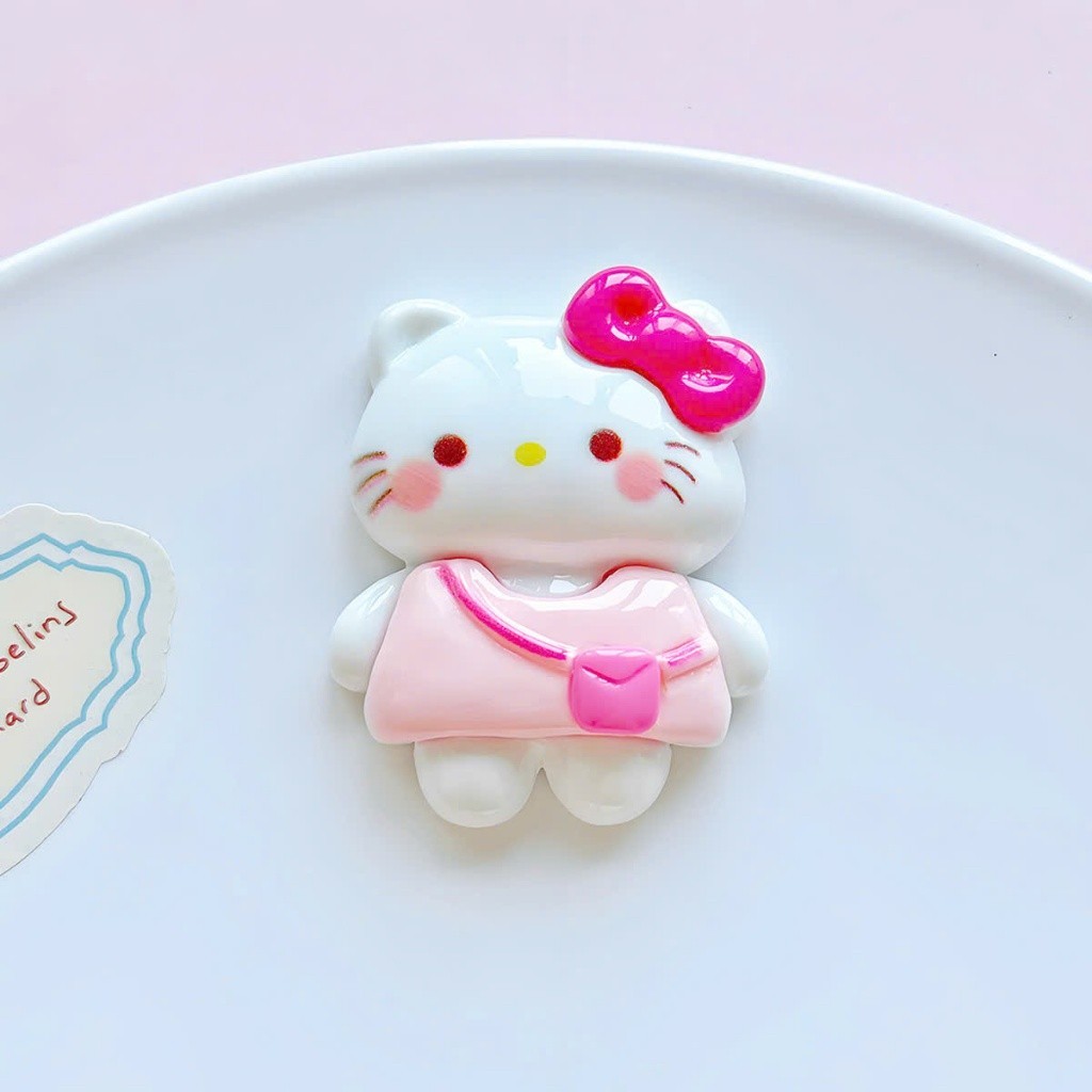 Set Charm Hello Kitty Hồng Bánh Ngọt Cute Mini – Charm Mèo Kitty Kem Dâu Kawaii Dễ Thương Trang Trí Dép Hot Trend