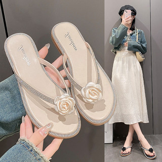 Dép Nữ Phong Cách Mới Mùa Hè Ngoài Mặc Flip-Flops Flat Beach Seaside Dép