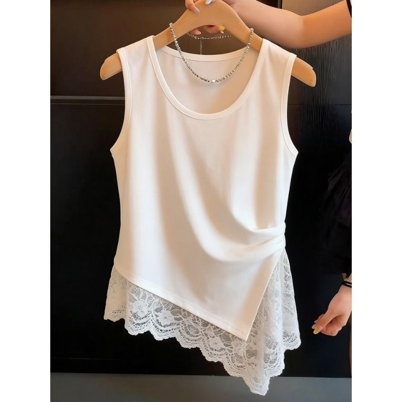 Áo thun ren nữ mềm mại, thời trang Xuân Hè