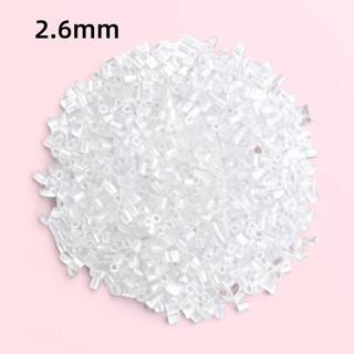 Hạt Perler DIY thủ công YUUKII, Máy ép nhiệt Hạt Perler màu thủy tinh trong suốt cao, Đồ chơi hạt Perler 2.6mm thủ công
