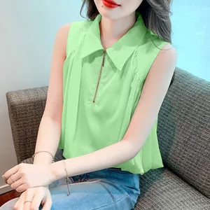 Áo sơ mi voan nữ mùa hè, phong cách Pháp, giản dị và thời thượng