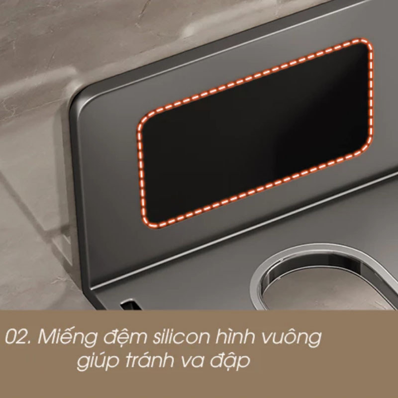 Giá Kệ để Máy Sấy Tóc Nhà Tắm, Nhôm Không Gian Cao Cấp, Chống Gỉ, Chịu Tải Tốt, Có Kệ để đồ