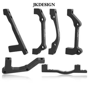 Bộ chuyển đổi phanh đĩa JKDESIGN từ hợp kim nhôm nhẹ dành cho xe đạp leo núi, nhiều màu sắc với bu-lông kèm theo.