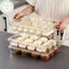 Hộp đựng bánh bao có thể ổn định PUSKY có nắp chặt Hộp đựng thực phẩm trong suốt cho tủ lạnh Tổ chức thức ăn và Bảo quản đồ ăn chuẩn bị bữa ăn VN