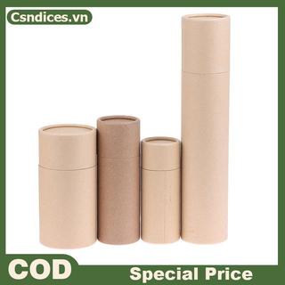 Csndices 1 Cái Hộp Đựng Ống Chai Hộp Đựng Giấy Kraft Ống Tròn Hộp Đựng Giấy Kraft Cho Bút Chì Trà Caddy Cà Phê Gia Vị Mỹ Phẩm Thủ Công Quà Tặng VN