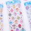 Nhãn dán PVC dập nổi theo chủ đề đại dương MOON cho tạp chí sổ lưu niệm Vỏ điện thoại sổ tay