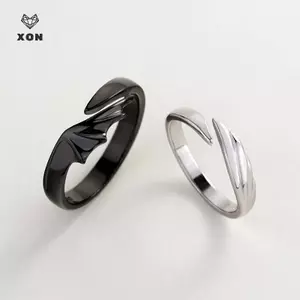Nhẫn đôi angel-devil có thể điều chỉnh, kèm quà tặng - Phù hợp cho học sinh