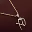 Mặt Dây Chuyền Zircon Kẻ Sọc Trắng, Xu hướng Thời Trang Đường Phố, Quà Tặng Tinh Tế
