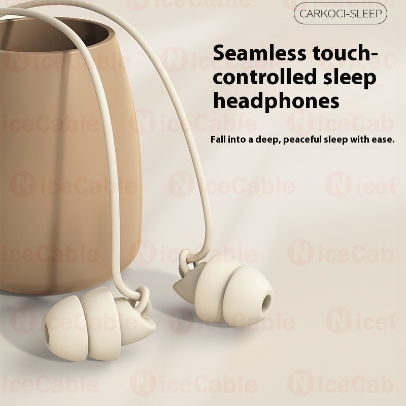 Tai nghe có dây âm thanh nổi HiFi Tai nghe silicon mềm đặc biệt dành cho giấc ngủ Khuỷu tay 3,5mm & Loại C Cắm Tai nghe khử tiếng ồn kép Tương thích rộng rãi
