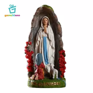 Tượng Đức Trinh Nữ Maria Nhựa Tượng Trang Trí Tôn Giáo Trang Trí Cảnh Chúa Giáng Sinh Điêu Khắc Cho Bàn Nhà Bộ Sưu Tập Công Giáo
