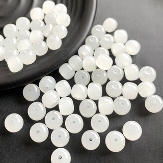 ((50 Miếng) Ngọc Hetian Hạt Cũ và Bàn Tính 8mm & 10mm - Tự Làm Vòng Cổ và Vòng Tay
