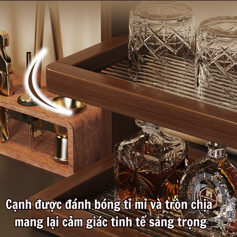 Kệ Úp Ly Cốc Để Bàn Cao Cấp Dino Bằng Gỗ Tre – Kệ Trưng Bày Nhiều Tầng, Kệ Để Đồ, Kệ Để Gia Vị Phòng Bếp, Phòng Trà
