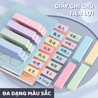 Giấy Note Mini Dán Được Nhỏ Gọn Dễ Mang Theo – Bộ 100 Tờ Giấy Nhớ Nhiều Màu, Ghi Chú Rõ Ràng Dễ Thấy
