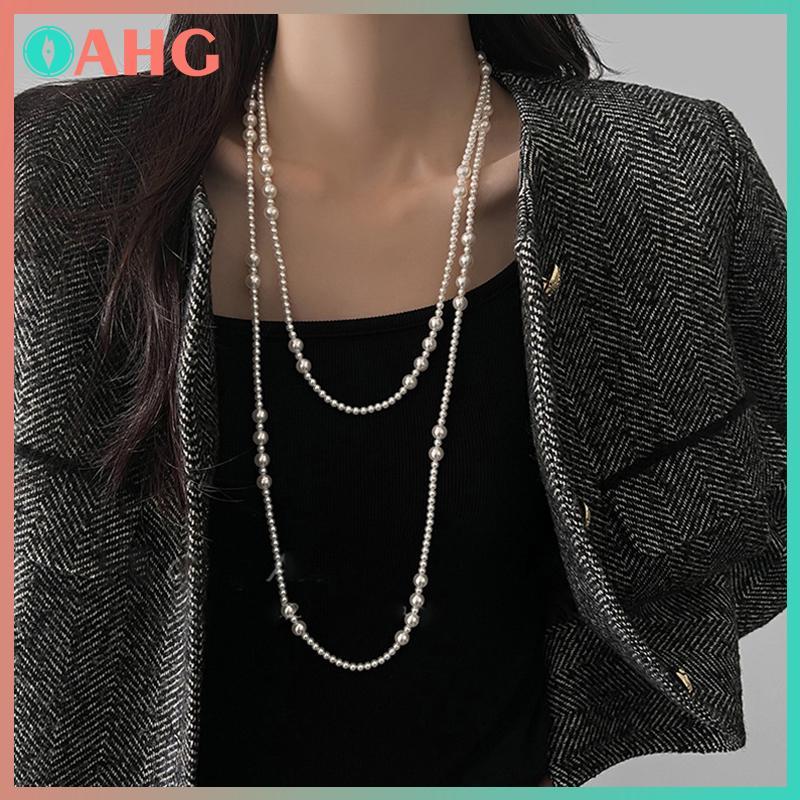Vòng cổ ngọc trai nhiều lớp ngọt ngào cho nữ - Phù hợp làm quà tặng tiệc cưới và trang sức thanh lịch