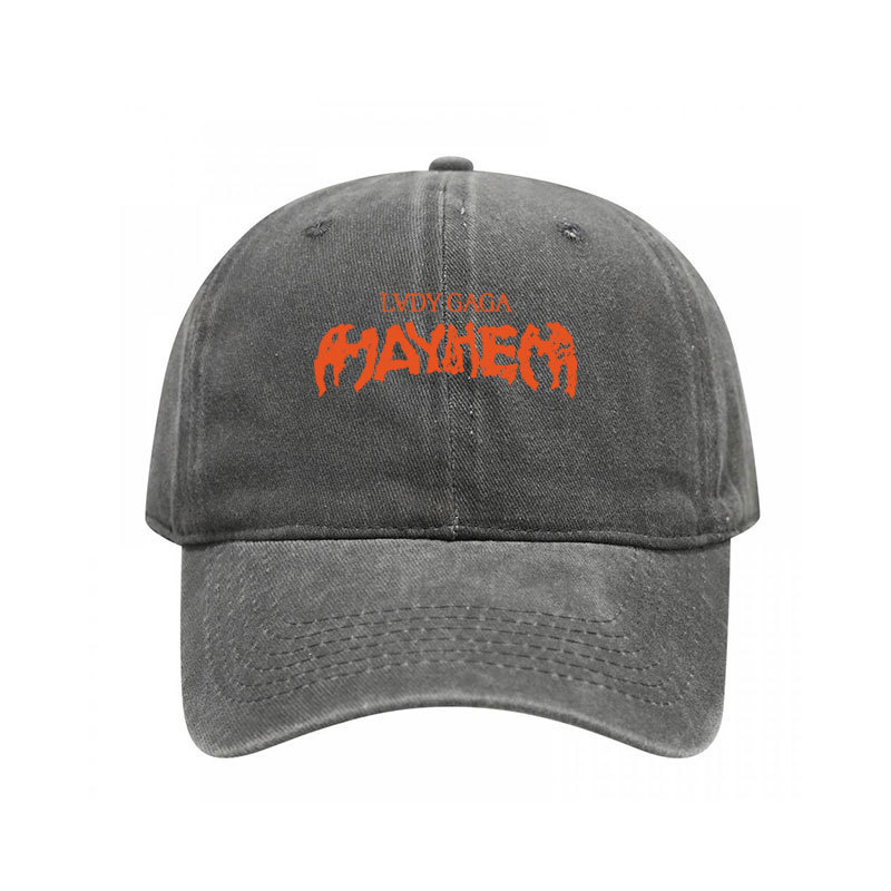 Mũ bóng chày nam vintage Lady Gaga Mayhem Album logo, chất liệu cotton, điều chỉnh size phù hợp cho mọi thời tiết