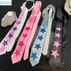 LACYES Star Tie, Y2K Sweet Glossy Tie, Casual Có Thể Điều Chỉnh Tay Thắt Lưng Mềm Phù Hợp Với Phụ Kiện
