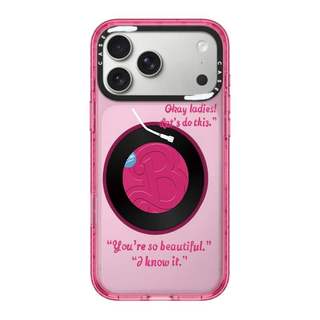 CASECASE X Barbie Record Màu Hồng Fizz Màu Trong Suốt Cứng Hút Từ Tính Tác Động Dành Cho Apple IPhone 12 13 14 15 16 17 Pro Max Air Plus Có Hộp