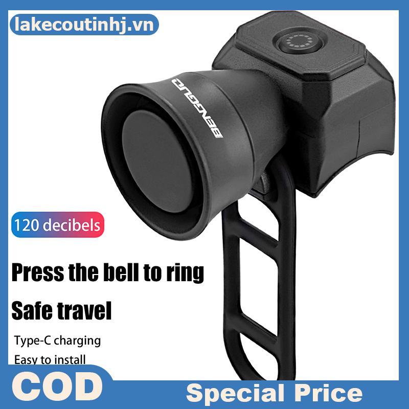 Lu Xe Đạp Điện USB Sạc Sừng Xe Đạp Leo Núi Cảnh Báo Vòng An Toàn Chống Nước Đi Xe Đạp Phụ Kiện Linhj