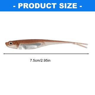 Love * 6 Mồi mềm nhân tạo Swimbaits đuôi nĩa nổi, dùng câu cá