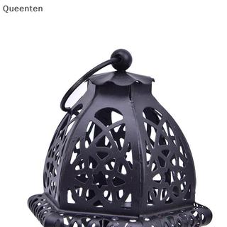 Queenten 1 Chiếc Vintage Kim Loại Rỗng Nến Giá Đỡ Pha Lê Chân Nến Đèn Lồng QT