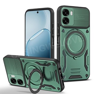 Ốp Điện Thoại Cho Oppo A6X A6 A6T A6t A6 Pro 4G 5G Ốp Lưng Từ Tính Nhẫn Giá Đỡ Vỏ Điện Thoại Cứng Ốp Lưng Bảo Vệ Chống Sốc
