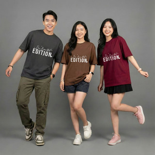 Áo Thun áo phông Nam Nữ Oversize 100% Cotton Cao Cấp CLARO - I'm limited EDITION