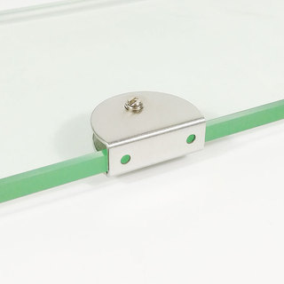Thép không gỉ 304, kẹp kính bán nguyệt, phụ kiện cố định kính laminate, hỗ trợ kính