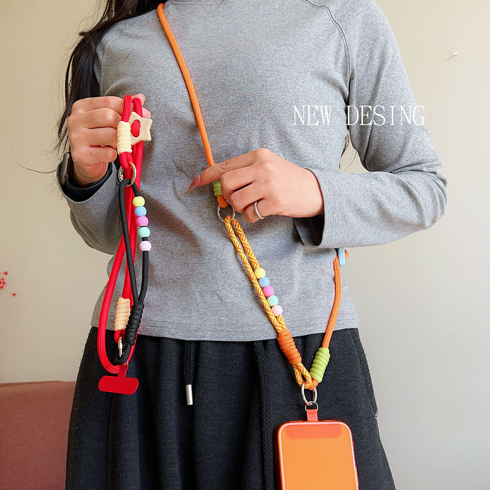 Crazy Animal Star Crossbody dây dài buộc cho điện thoại, đa năng, móc khóa, đeo cổ tay