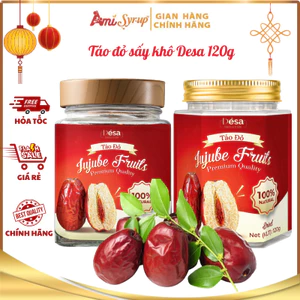 Táo Đỏ Sấy Khô Desa Hũ 120g Vị Ngọt Dịu Thơm Nhẹ Dễ Thưởng Thức