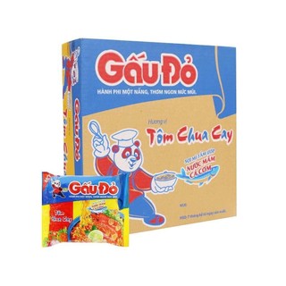 Mì Gấu Đỏ Tôm Chua Cay (30 Gói) thùng
