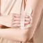 FAVORITEGOODS Soft Silicone Gel Powder Puff, Kem bôi kem dưỡng da tròn, Miếng đệm BB chống thấm di động có thể tái sử dụng cho kem dưỡng da mặt